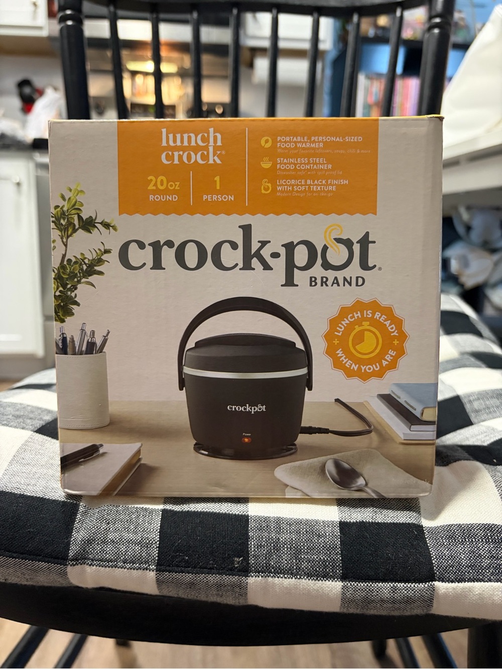 Crock-Pot Lunch Crock Portable Food Warmer in Black